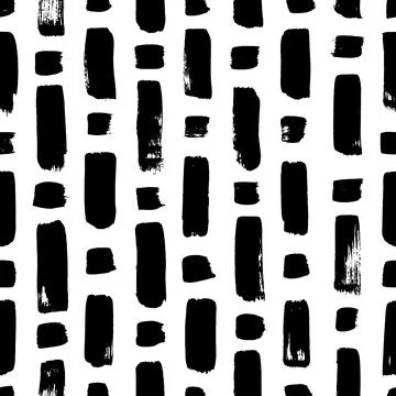 Hand drawn seamless pattern with short strokes. Stock Illustration