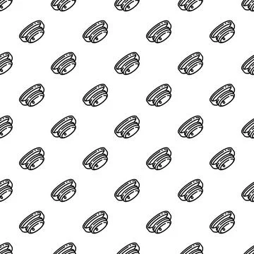 Hand drawn seamless pattern with simple food illustration Ilustração Stock
