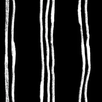 Hand drawn seamless pattern with stripes black white background. Striped lines 스톡 일러스트
