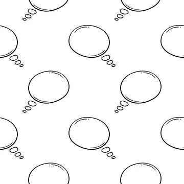 Hand drawn seamless pattern text box Stock Illustration