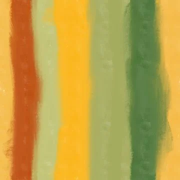 Hand drawn seamless pattern with vertical blurry stripes in yellow orange green Stock Illustration