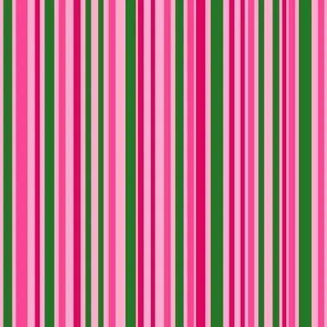 Hand drawn seamless pattern of vertical bright pink green stripes, summer Stock Illustration