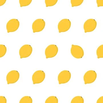 Hand drawn seamless pattern with whole lemon. Fabric print texture with eye Illustrazione stock