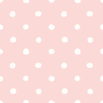 Hand drawn seamless pink irregular dot texture Stock Illustration