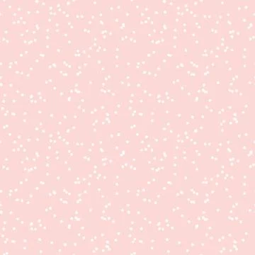 Hand drawn seamless pink irregular random dot and spot texture Stock Illustration