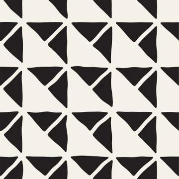 Hand drawn seamless repeating pattern with lines tiling. Grungy freehand Illustrazione stock