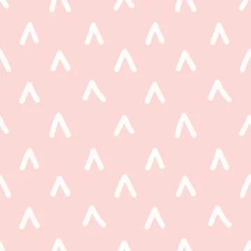 Hand drawn seamless rose and white checkmark texture Stock Illustration