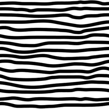 Hand drawn seamless striped pattern Stock Illustration