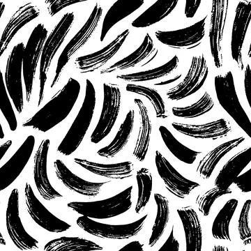 Hand drawn seamless texture with dashed lines. Illustrazione stock