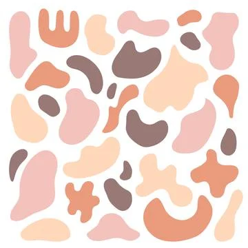 Hand drawn set of abstract elements Stock Illustration