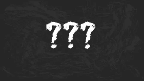 Hand drawn set of doodle question marks. 2D hand drawn animation to overlay on Video stock 135532405