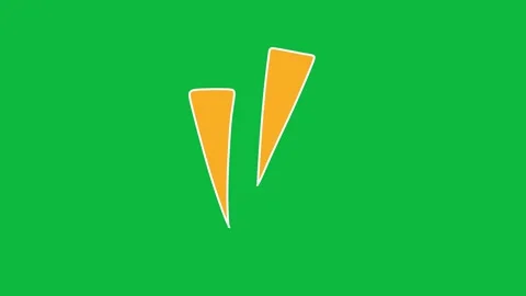 Hand Drawn Sharp Accent Line Burst 2D Green Screen Motion Graphic Overlay Stock Footage 342397841