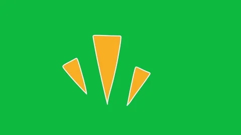 Hand Drawn Sharp Accent Line Burst 2D Green Screen Motion Graphic Overlay Stock Footage 342397842