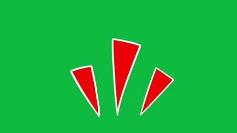 Hand Drawn Sharp Accent Line Burst 2D Green Screen Motion Graphic Overlay Stock Footage 342397864