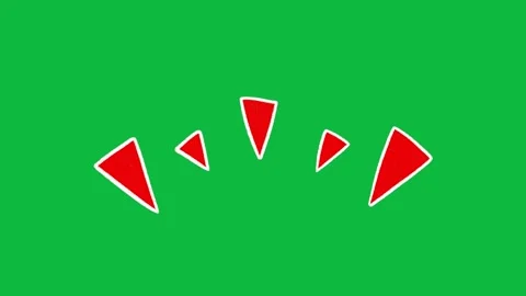 Hand Drawn Sharp Accent Line Burst 2D Green Screen Motion Graphic Overlay Stock Footage 342397880