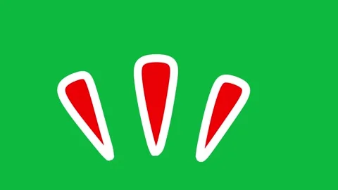 Hand Drawn Sharp Accent Line Burst 2D Green Screen Motion Graphic Overlay Stock Footage 342397884