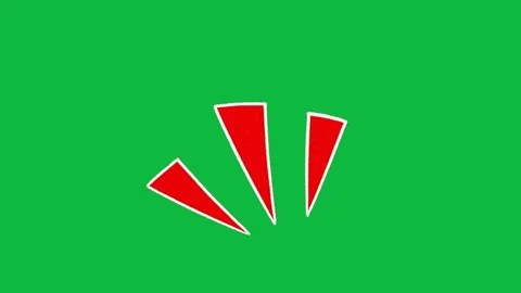 Hand Drawn Sharp Accent Line Burst 2D Green Screen Motion Graphic Overlay Stock Footage 342397903