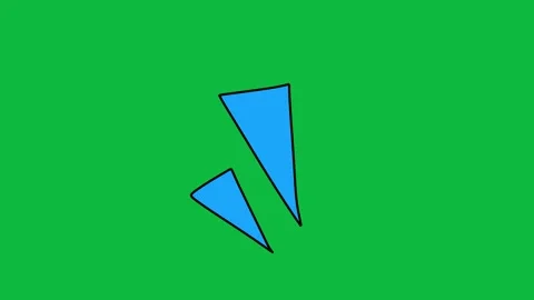 Hand Drawn Sharp Accent Line Burst 2D Green Screen Motion Graphic Overlay Stock Footage 342398006