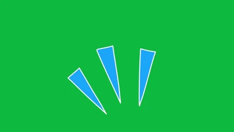 Hand Drawn Sharp Accent Line Burst 2D Green Screen Motion Graphic Overlay Stock Footage 342398216