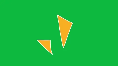 Hand Drawn Sharp Accent Line Burst 2D Green Screen Motion Graphic Overlay Stock Footage 342398310