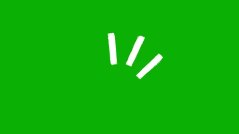 Hand Drawn Shine Transition Animation on Green Screen Stock Footage 341677657