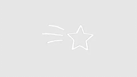 Hand Drawn Shooting Star Doodle Animation on Transparent Background 스톡 동영상 340375123
