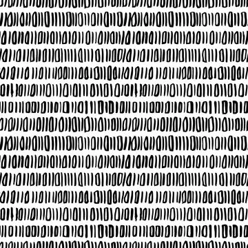 Hand drawn short vertical lines seamless pattern. Stock Illustration