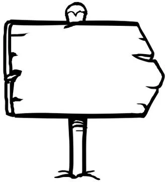 Hand drawn sign Illustrazione stock