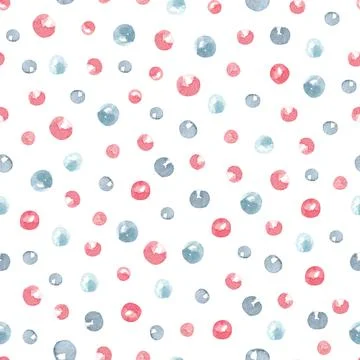 Hand drawn simple pattern with colorful bubbles. Naive kid wallpaper for textile Stock Illustration