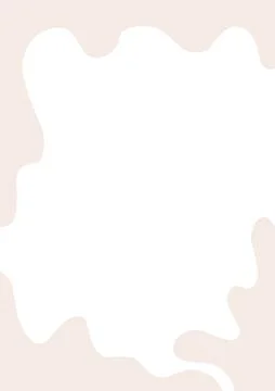 Hand drawn simple photo post or stories frame with smooth organic shapes tren Stock Illustration