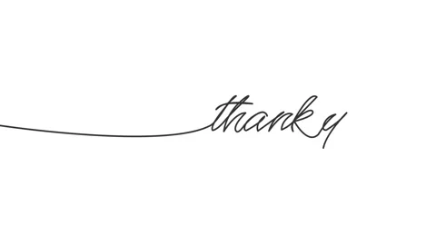Hand drawn single line art thank you animation isolated on white background. Stock Footage 318655596