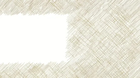 Hand drawn sketch border frame with empty center for text overlay, seamless.. Stock Footage 342044973