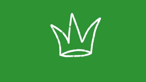Hand-Drawn Sketch Doodle Crown Animation Video | Playful 2D Animated Crown Shape Stock Footage 330536785