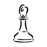 Hand-drawn sketch set of Chess pieces on a white background. Chess