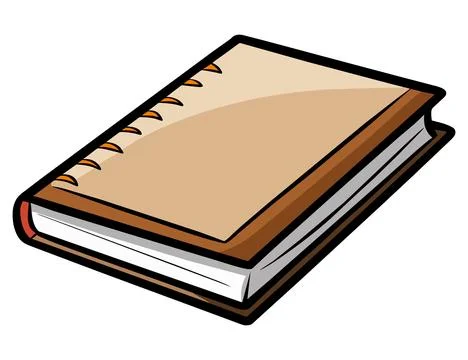 Hand drawn sketchbook or notebook. Stock Illustration