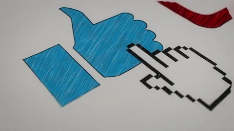 Hand Drawn Sketched Like Subscribe Ring Bell Dynamic Animation Stock Footage 288022323