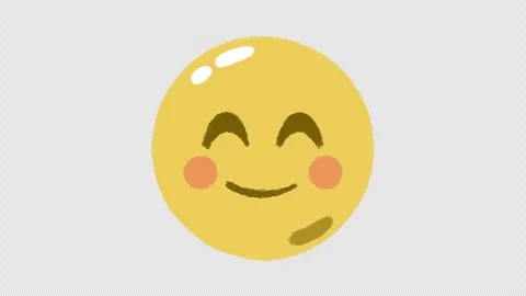 Hand-drawn smiling face animated emoji Stock Footage 262372279
