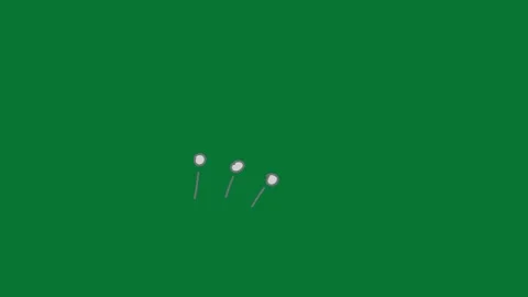 Hand Drawn Smoke Cloud Burst Animation Green Screen Stock Footage 323467945