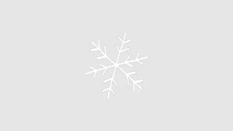 Hand Drawn Snowflake Doodle Animation on Transparent Background 스톡 동영상 340375131