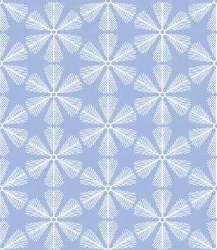 Hand drawn snowflake pattern Stock Illustration