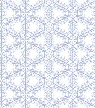Hand drawn snowflake pattern Stock Illustration