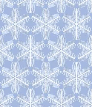 Hand drawn snowflake pattern Illustrazione stock