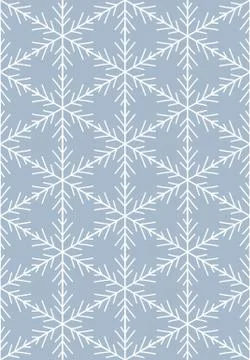 Hand drawn snowflake pattern Stock Illustration