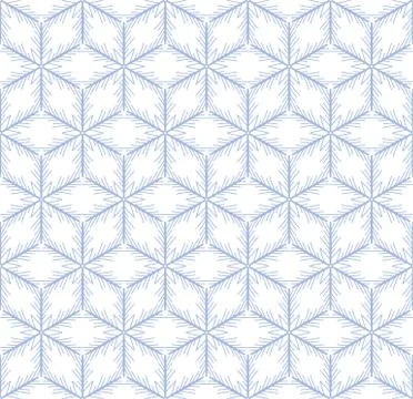 Hand drawn snowflake pattern Illustrazione stock