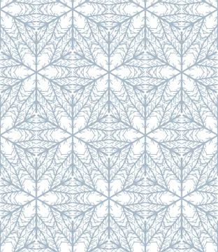 Hand drawn snowflake pattern Illustrazione stock