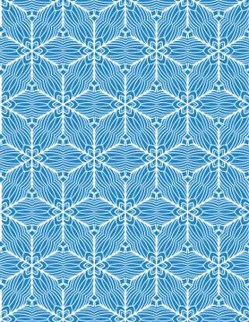 Hand drawn snowflake pattern Stock Illustration