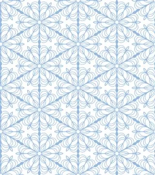Hand drawn snowflake pattern Stock Illustration