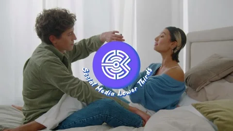 Hand Drawn Social Media Lower Thirds for After Effects After Effects stock