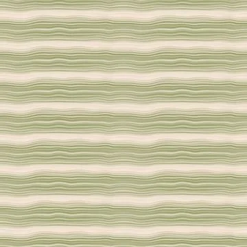 Hand Drawn Soft Sage Wavy Stripe Seamless Pattern Stock Illustration