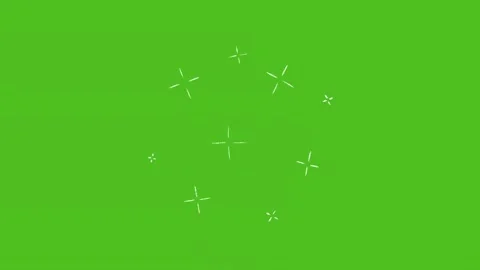 Hand drawn sparkles on transparent background Stock Footage 138720318
